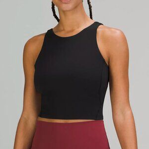 Black Lululemon High Neck Bra/Tank Top